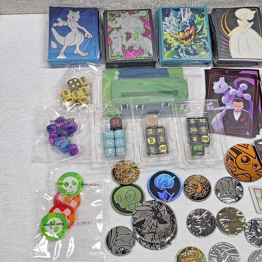 Pokemon Misc Lot Sleeves, Stand, Dice, Code Cards, Energy Packs Eevee As Is - Picture 5 of 8